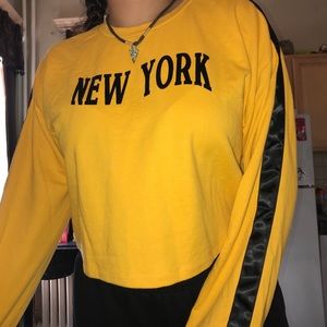 Yellow & Black Sweatshirt
